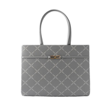 Grey Chain Print Tote Bag