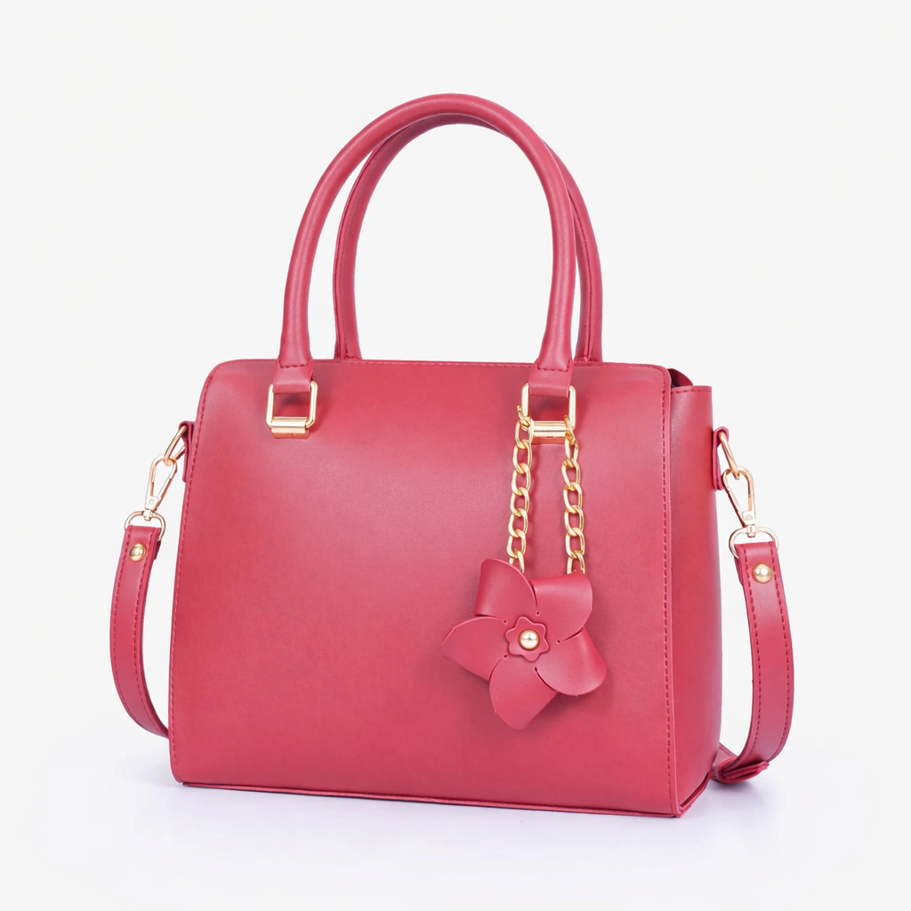 Elegance Blossom Mini Tote Rose Red
