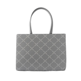 Grey Chain Print Tote Bag