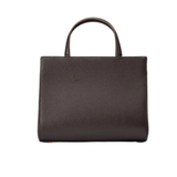 Dark Brown Pebble Leather Tote Bag