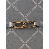 Grey Chain Print Tote Bag