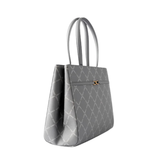 Grey Chain Print Tote Bag