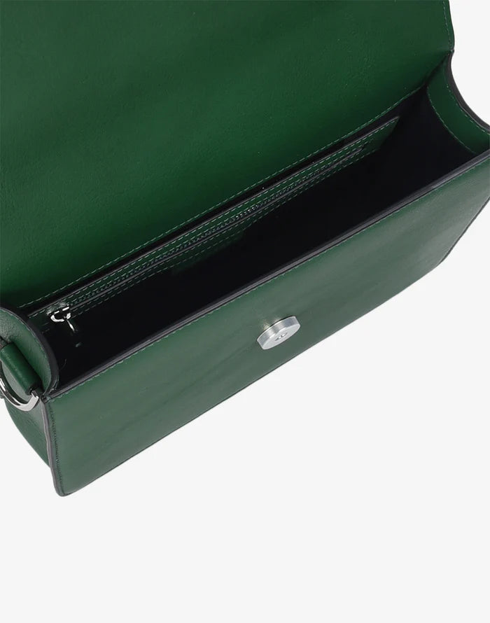 Cube Crossbody Mini Forest Green