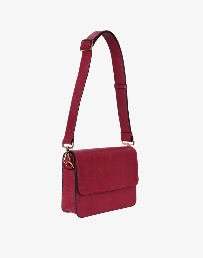 Cube Crossbody Mini Cherry Red Main Image